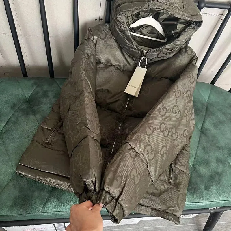羽绒服 2-棕绿色