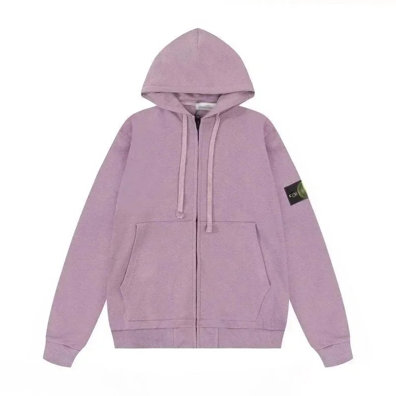 Purple cardigan hooded